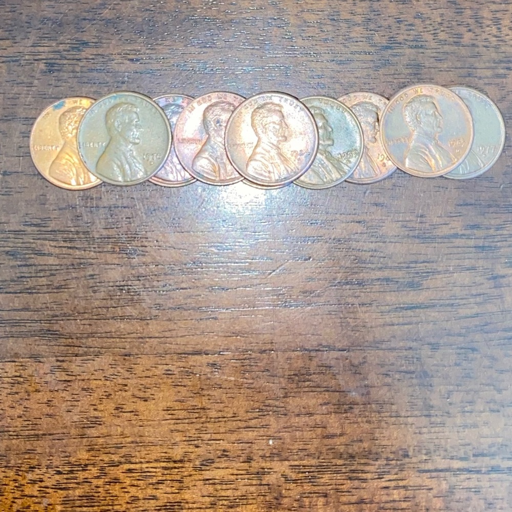 10 Antique Pennys